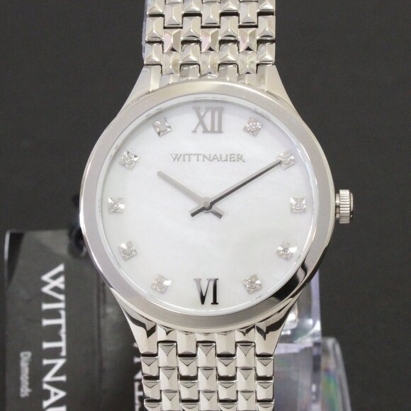 Wittnauer Ladies Cosmopolitan Watch 10 Hand Set Diamonds 34mm - Picture 6 of 13